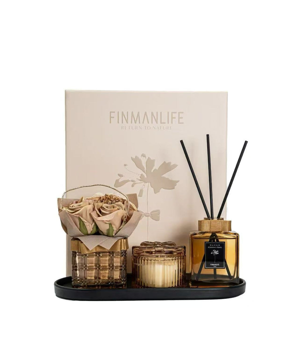 Luxury Aromatherapy Gift Set – Finmanlife Home Fragrance - Davinci Flower