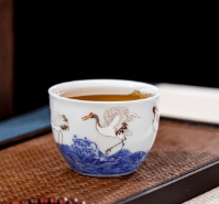 CY Sea and Crane Small Jar Cup - Davinci Flower