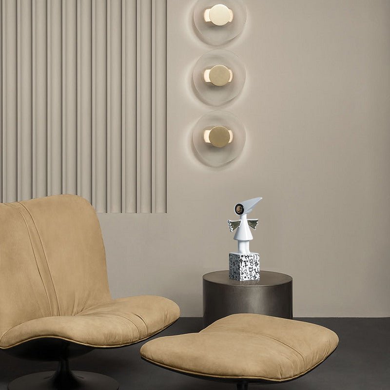 Avant-Garde Elegance: Abstract Angelic Sculpture - Davinci Flower