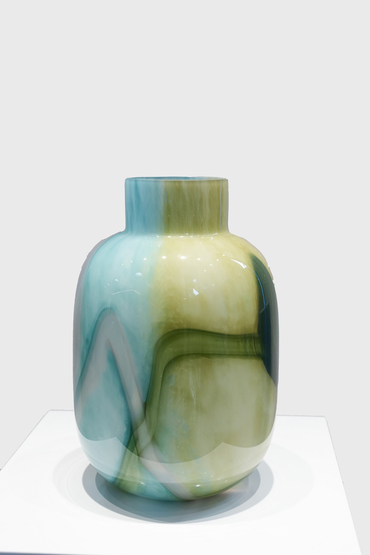 Gradient Color Patchwork Glass Vase - Davinci Flower