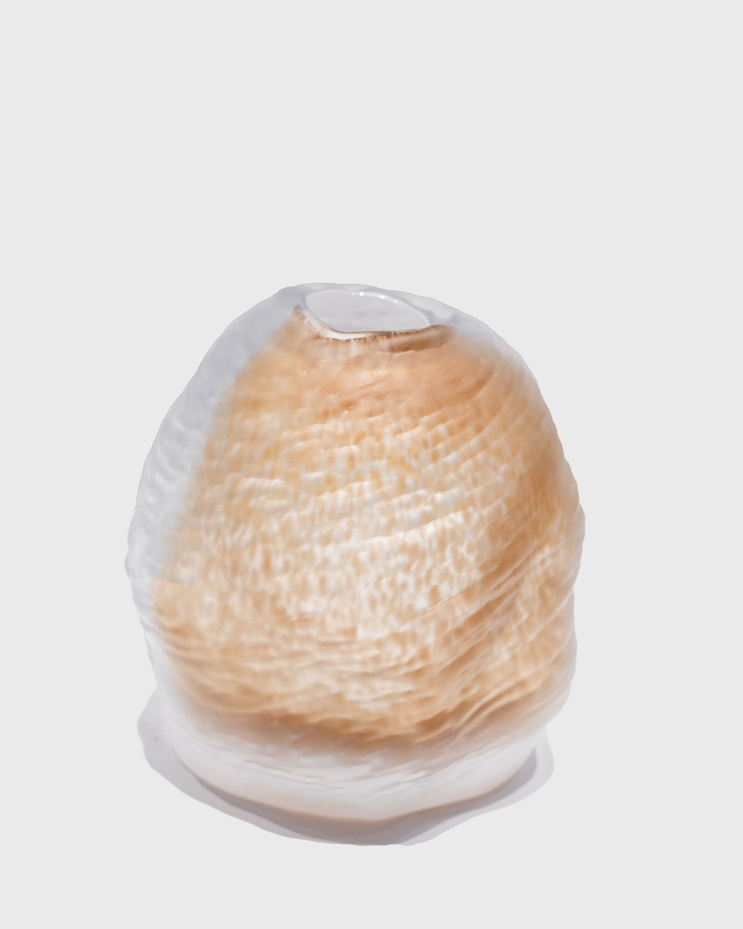 Frosted Narrow-Mouth Glass Vase - Davinci Flower