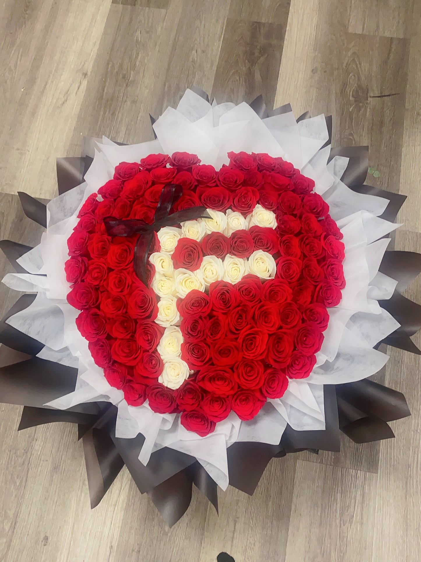 99 Roses with Alphabet Letters Bouquet - Davinci Flower