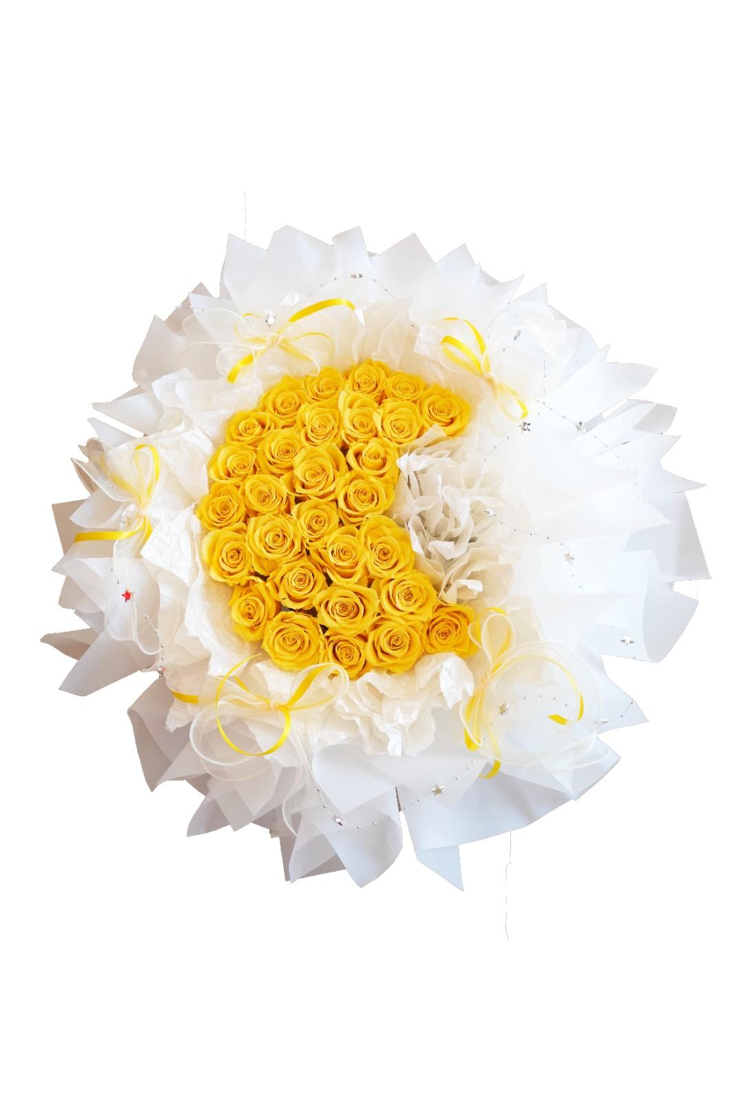 Rose Moon (Yellow) - Davinci Flower