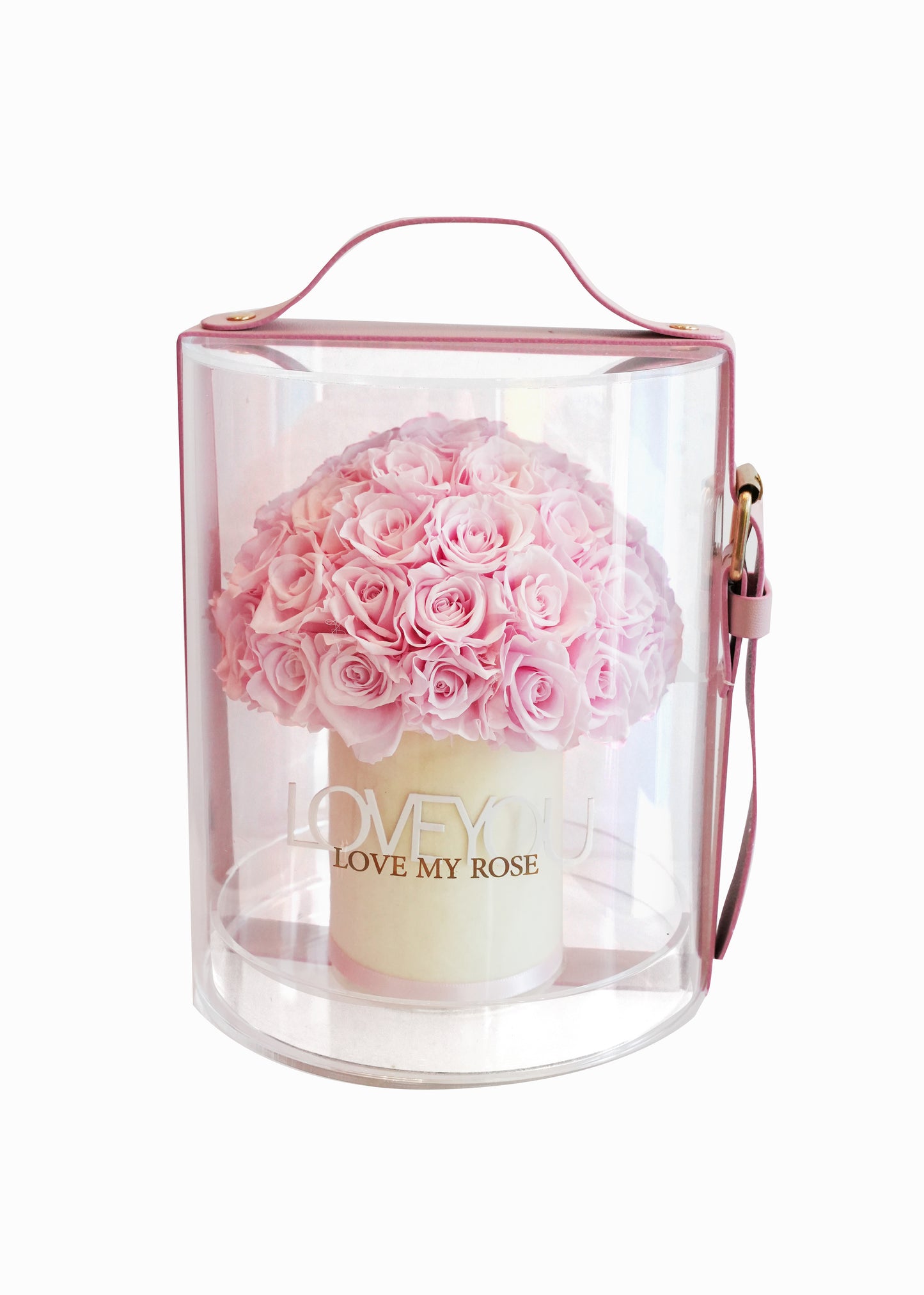 Rose Basket (Pink) - Davinci Flower