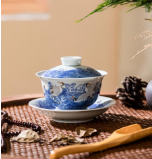 CY Sea and Crane Gaiwan - Davinci Flower