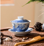 CY Sea and Crane Gaiwan - Davinci Flower