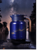 SM Titanium Simmering Pot MC-08 1.3L Blue - Davinci Flower