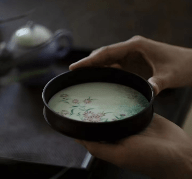 ZC Silver-lined Hand-painted Daisy Round Hidden Pot Holder - Davinci Flower