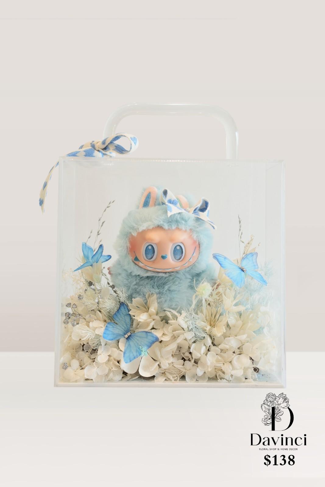 Preserved flower with Labubu - Davinci Flower