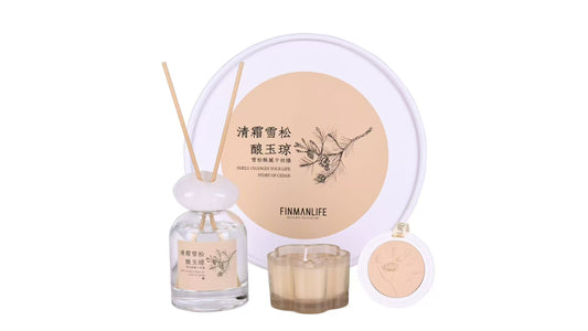Elegant Cedarwood Aromatherapy Nature Gift Set