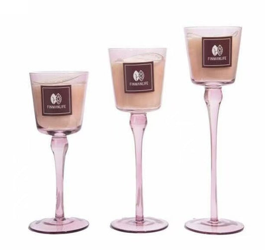 Golden Elegance Candle Trio – Illuminate Your Space - Davinci Flower