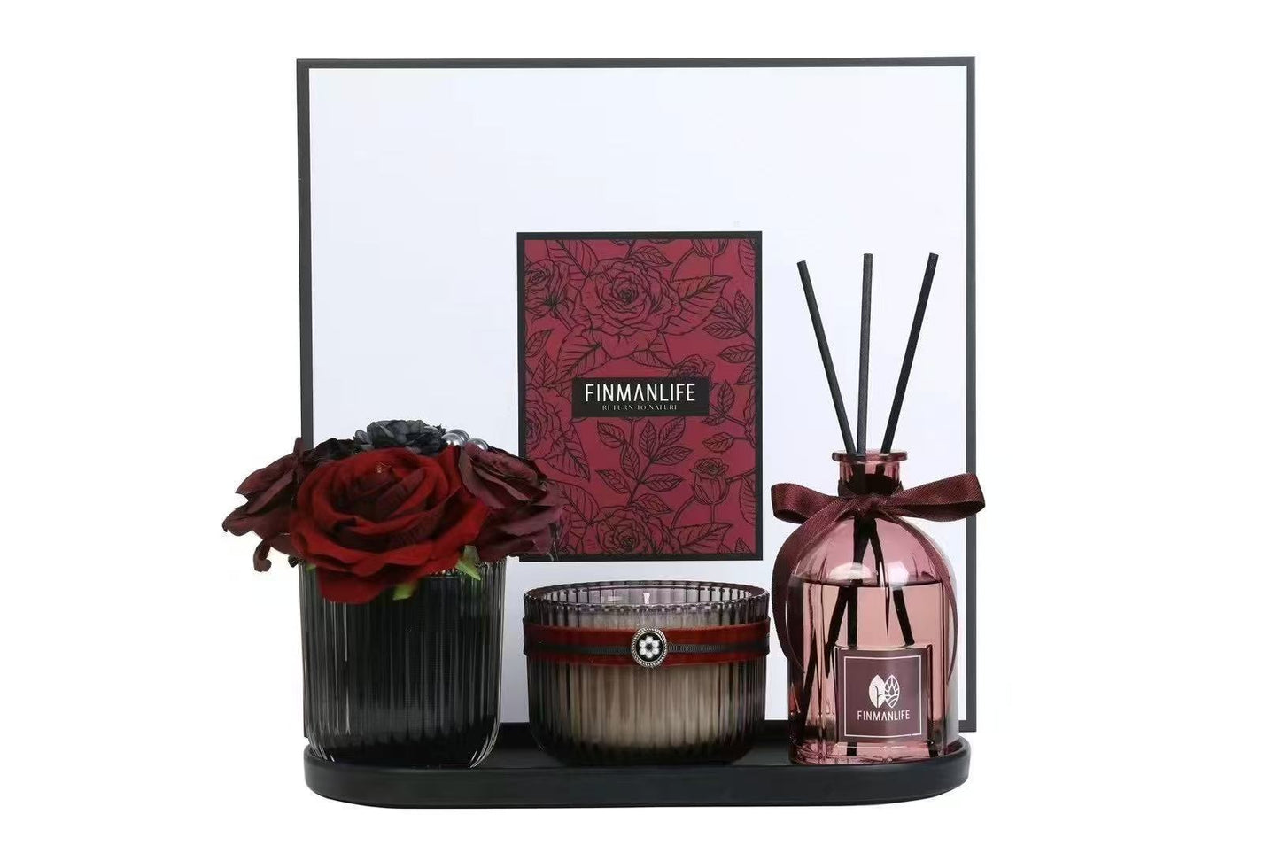 Elegant Black & Green Aromatherapy Luxurious Gift Set
