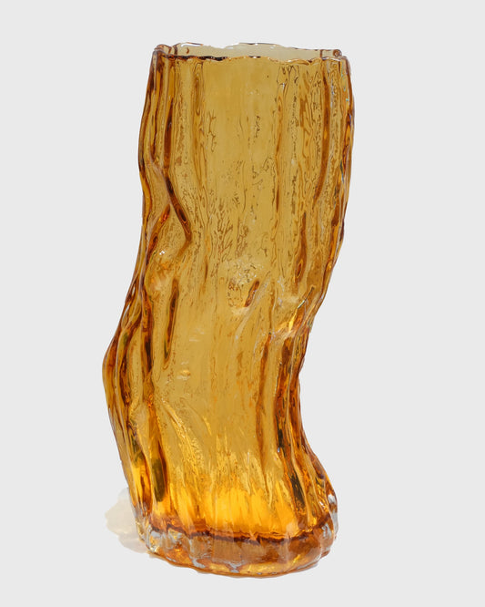 Straight Cylinder Tree Root Floor Glass Vase