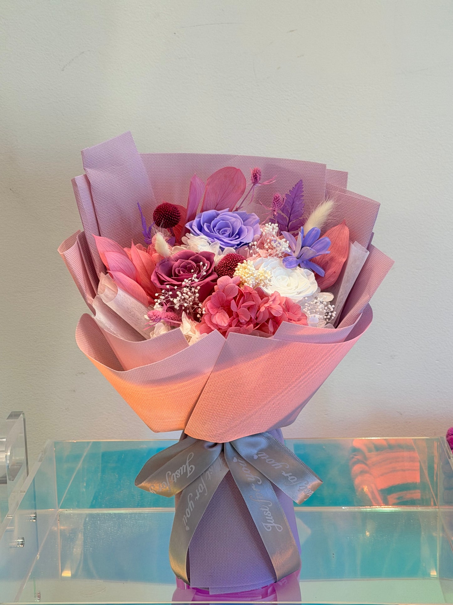 Preserved Mini Bouquet-Lavender