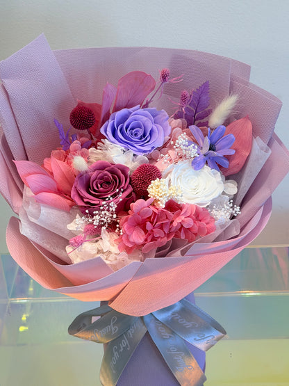 Preserved Mini Bouquet-Lavender