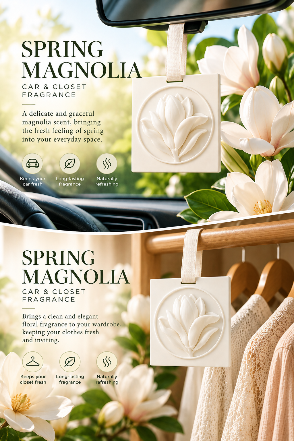 Magnolia at Spring Dawn--Car & Closet Fragrance