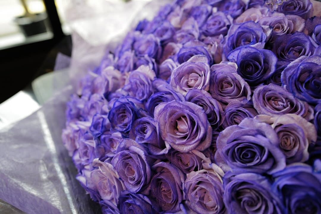 Purple Rose Bouquet