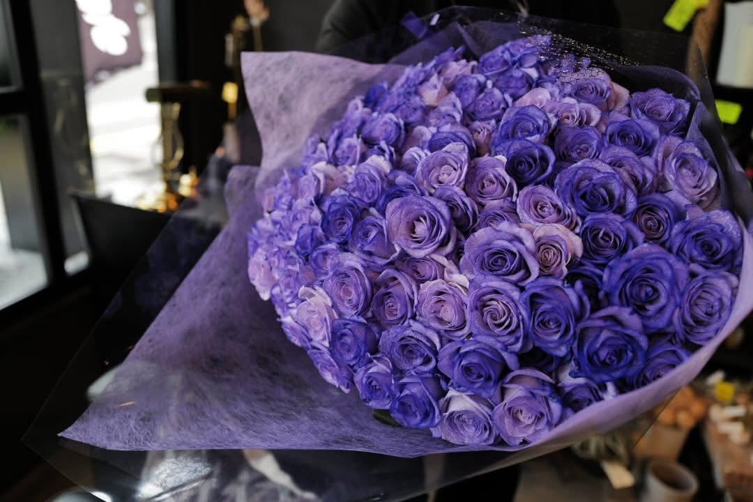 Purple Rose Bouquet
