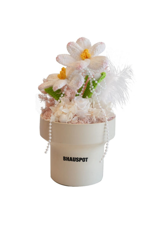 Crochet Flower Pot (Pink)