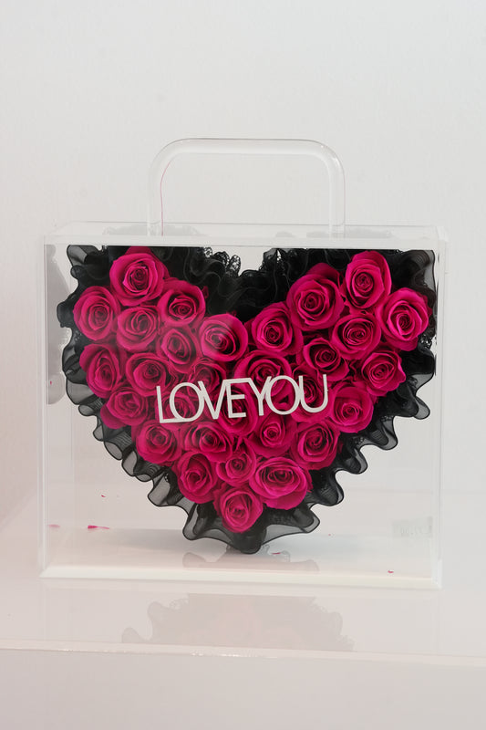 Hear shaped Roses (Large Basket Rose)