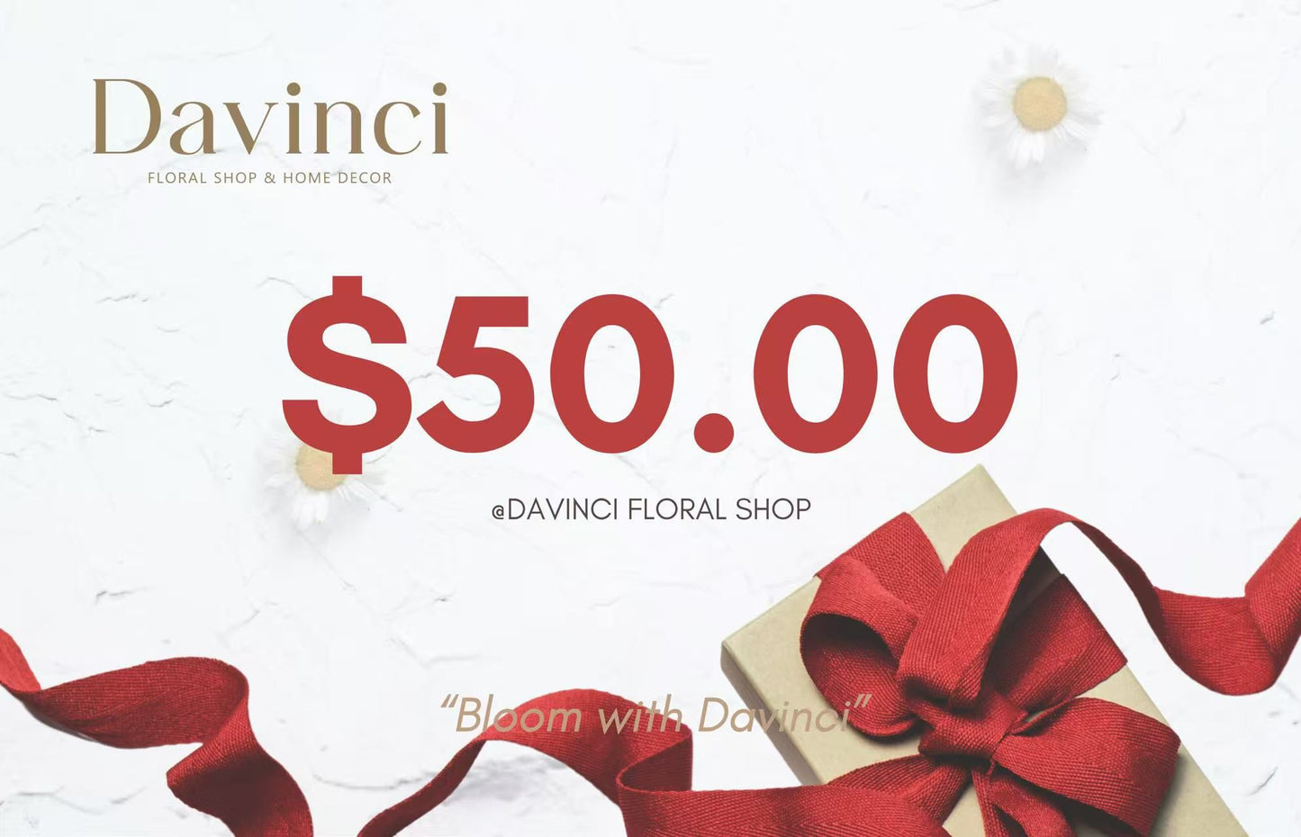 Davinci Flower Gift Card
